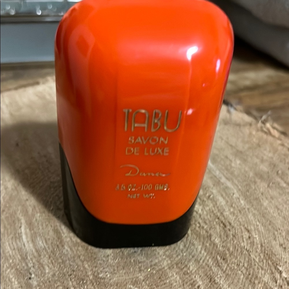 Tabu Savon De Luxe Soap in Orange and Black
